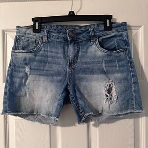 Kut distressed denim short